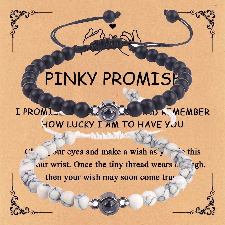 White turquoise black frosted set PINKY PROMISE