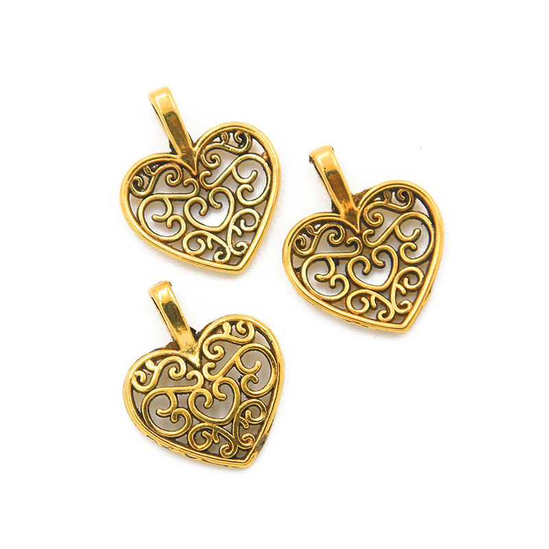 3 antique gold color