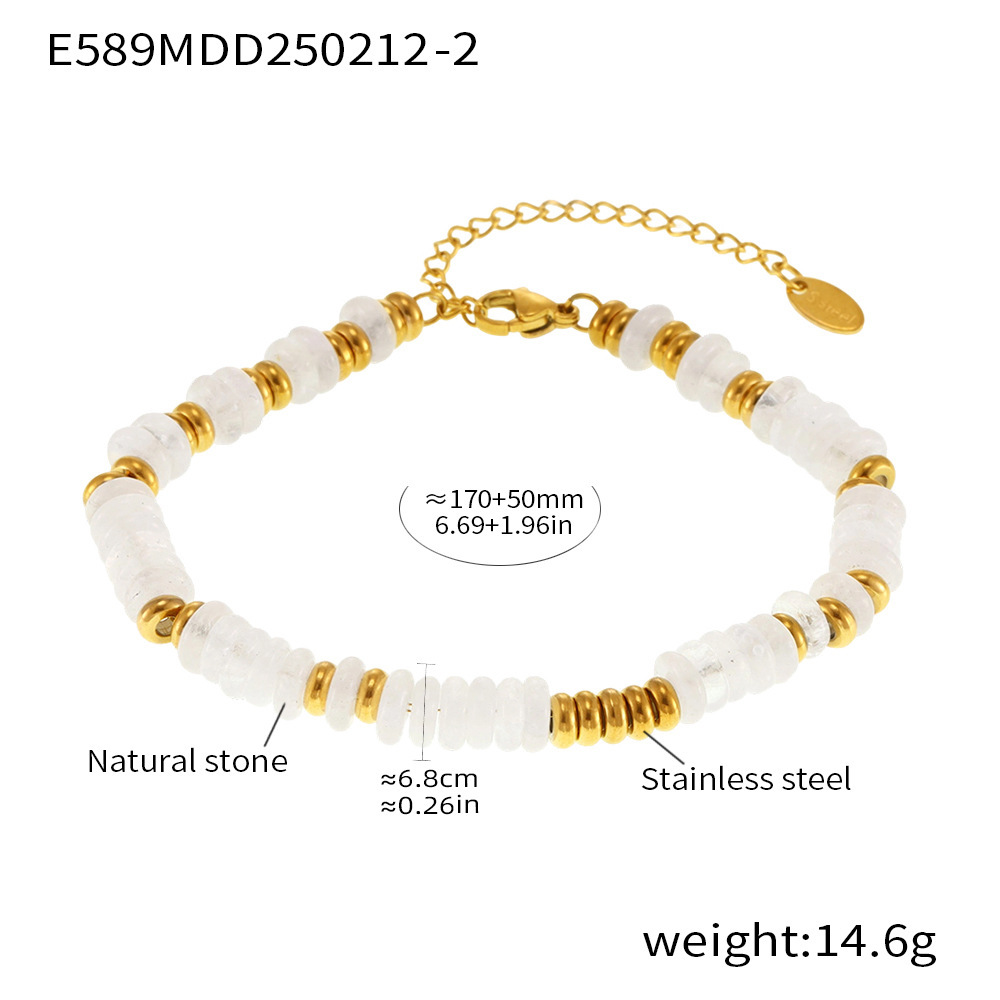 2:E589-golden abacus bead bracelet-no. 2