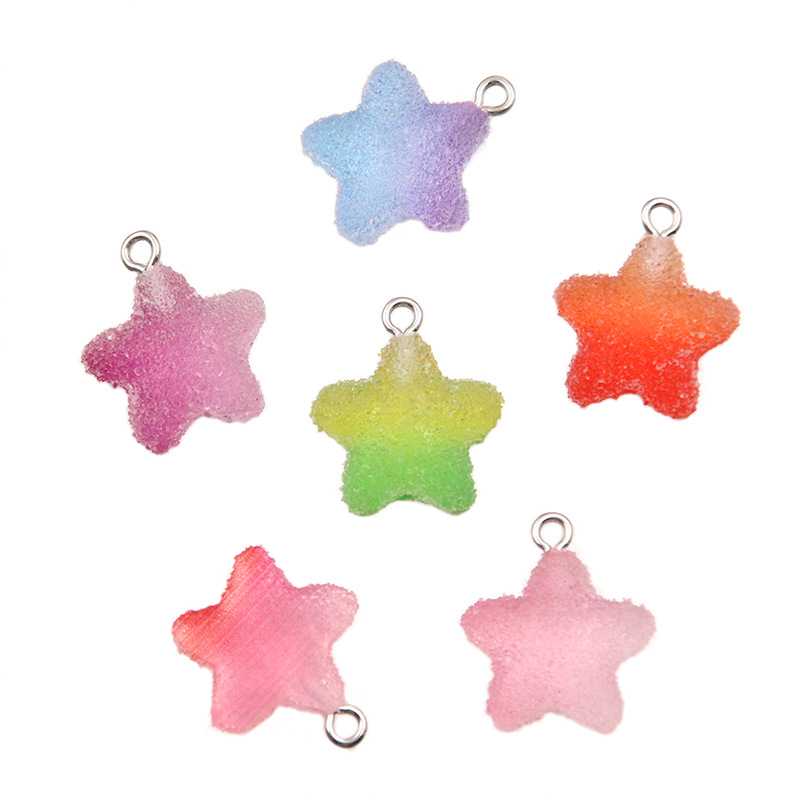 4:Random color five-pointed star