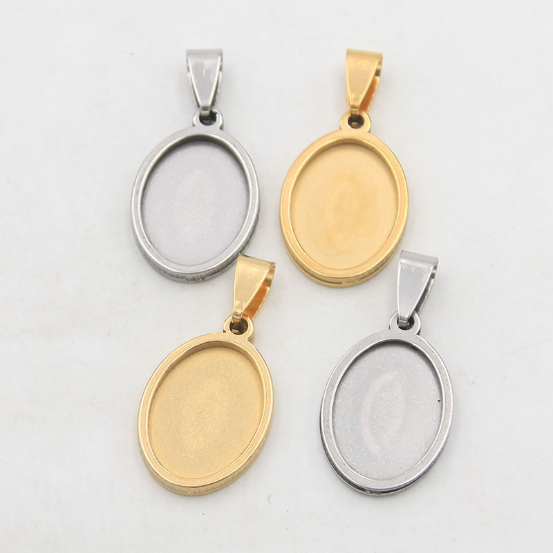 Oval -13*18mm Gold