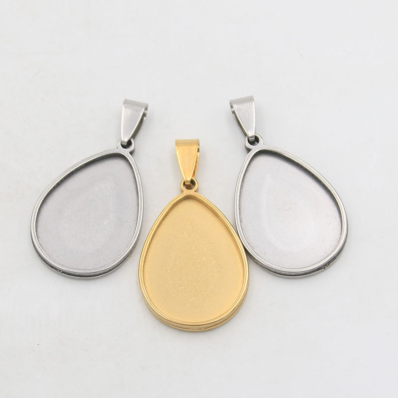 Water drop -18*25mm Gold