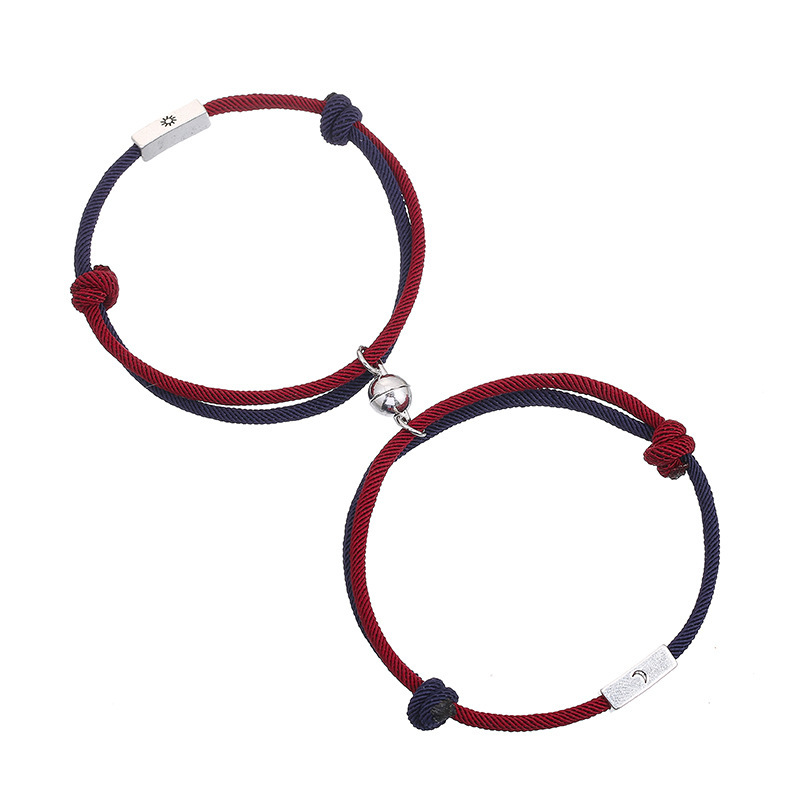 3:Sun and moon navy blue and wine red
