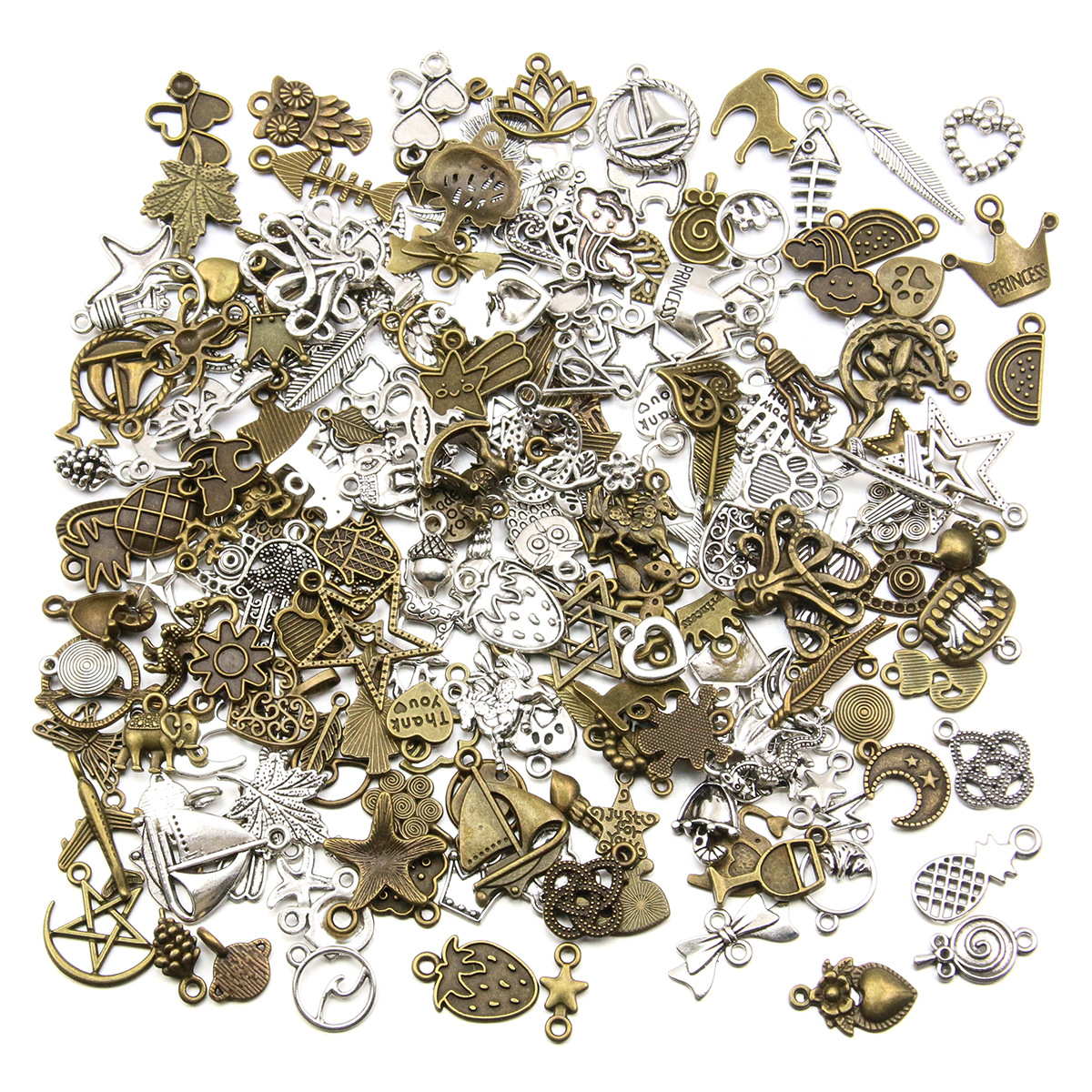 antique Green antique Silver Two-Tone Mix 40pcs