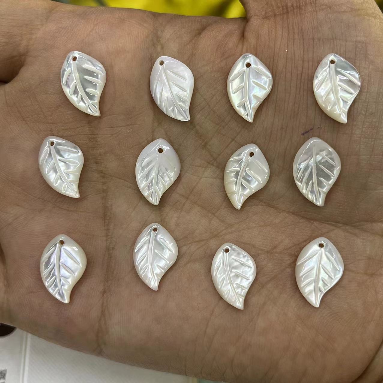 White shell leaves 10*15MM