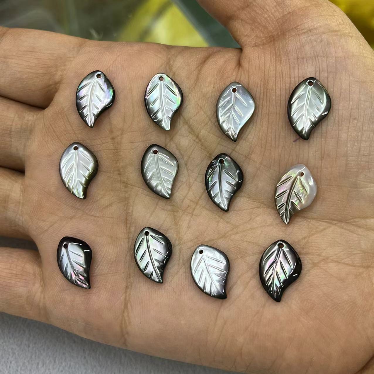 Black shell leaves 10*15MM