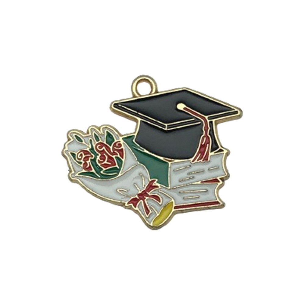 24:1 doctoral cap bachelor cap flowers 25x29mm-2.9g-18794