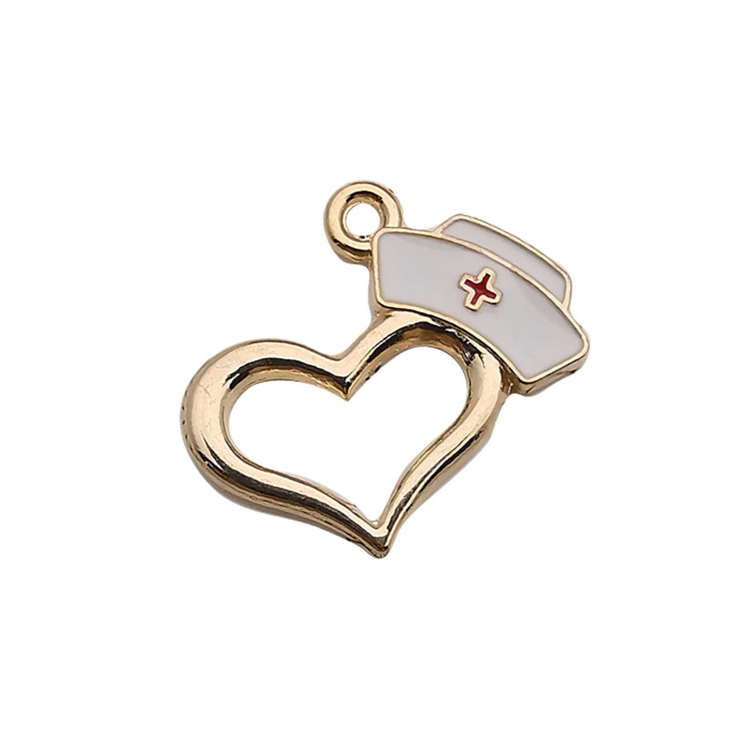 5:1 love-shaped medical nurse cap 22x20mm-1.2g-12007