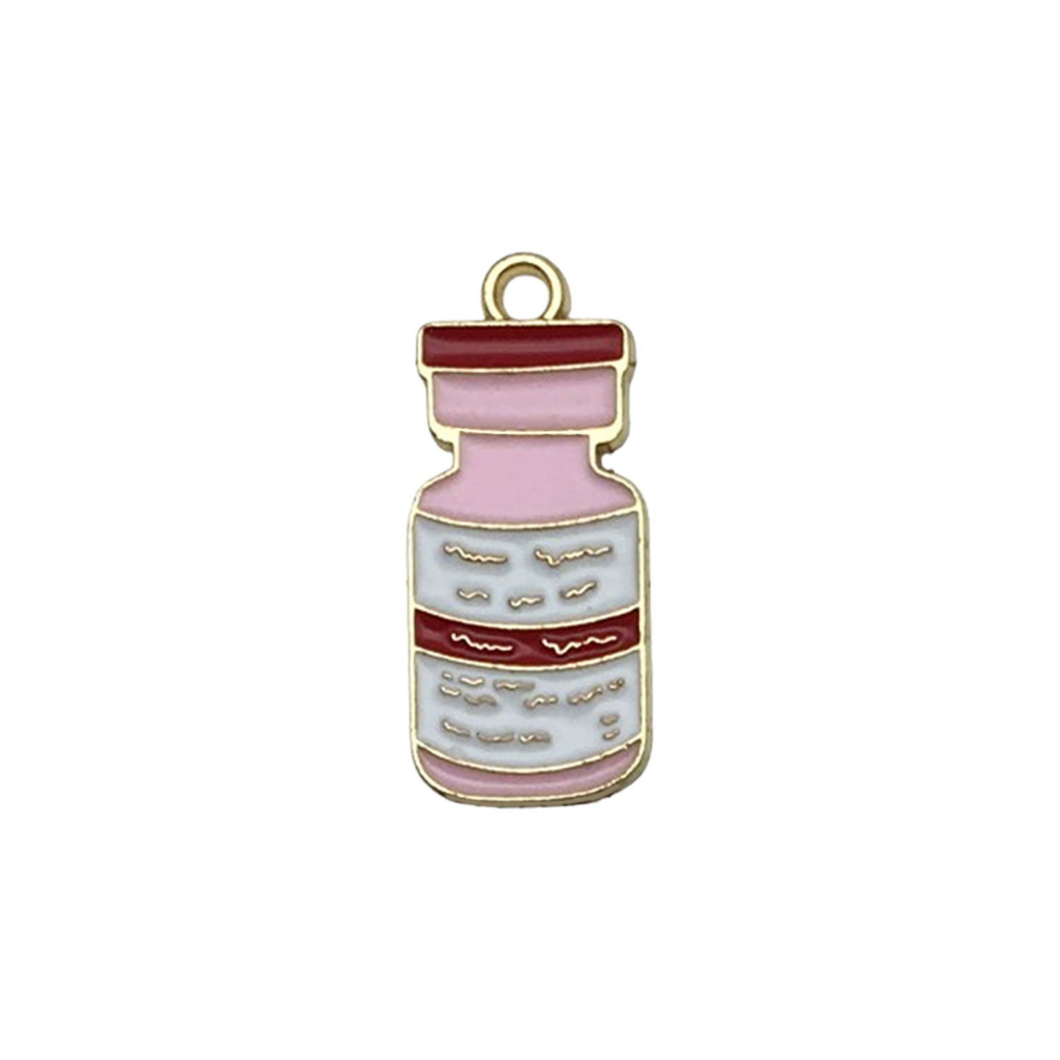 6:1 medical pink medicine bottle 26x11mm-1.4g-18888