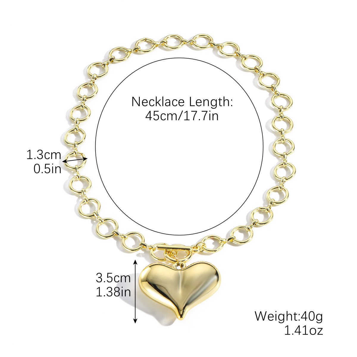 43:N2411-19 big love ot buckle necklace
