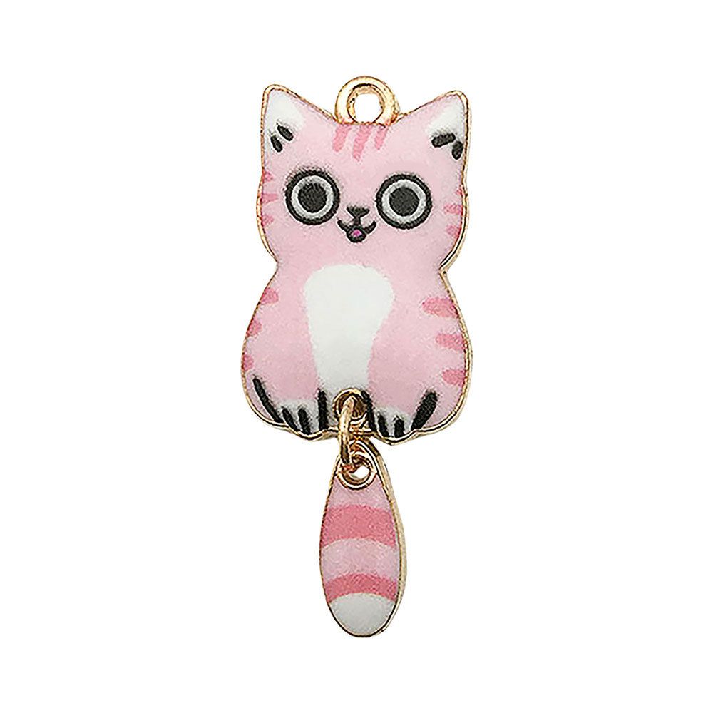 2:1 Pink Cat with Tail 15x40mm-2g-18676