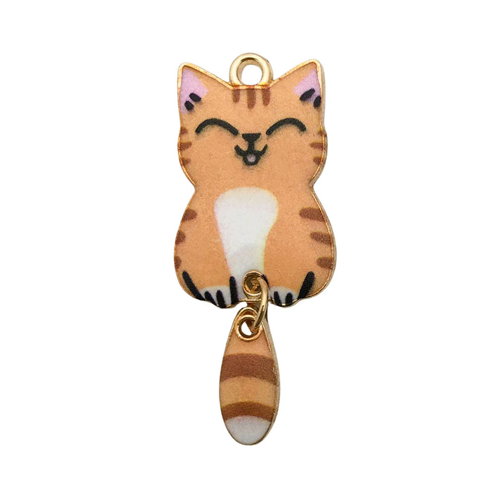 7:1 orange cat with tail 15x40mm-2g-18681
