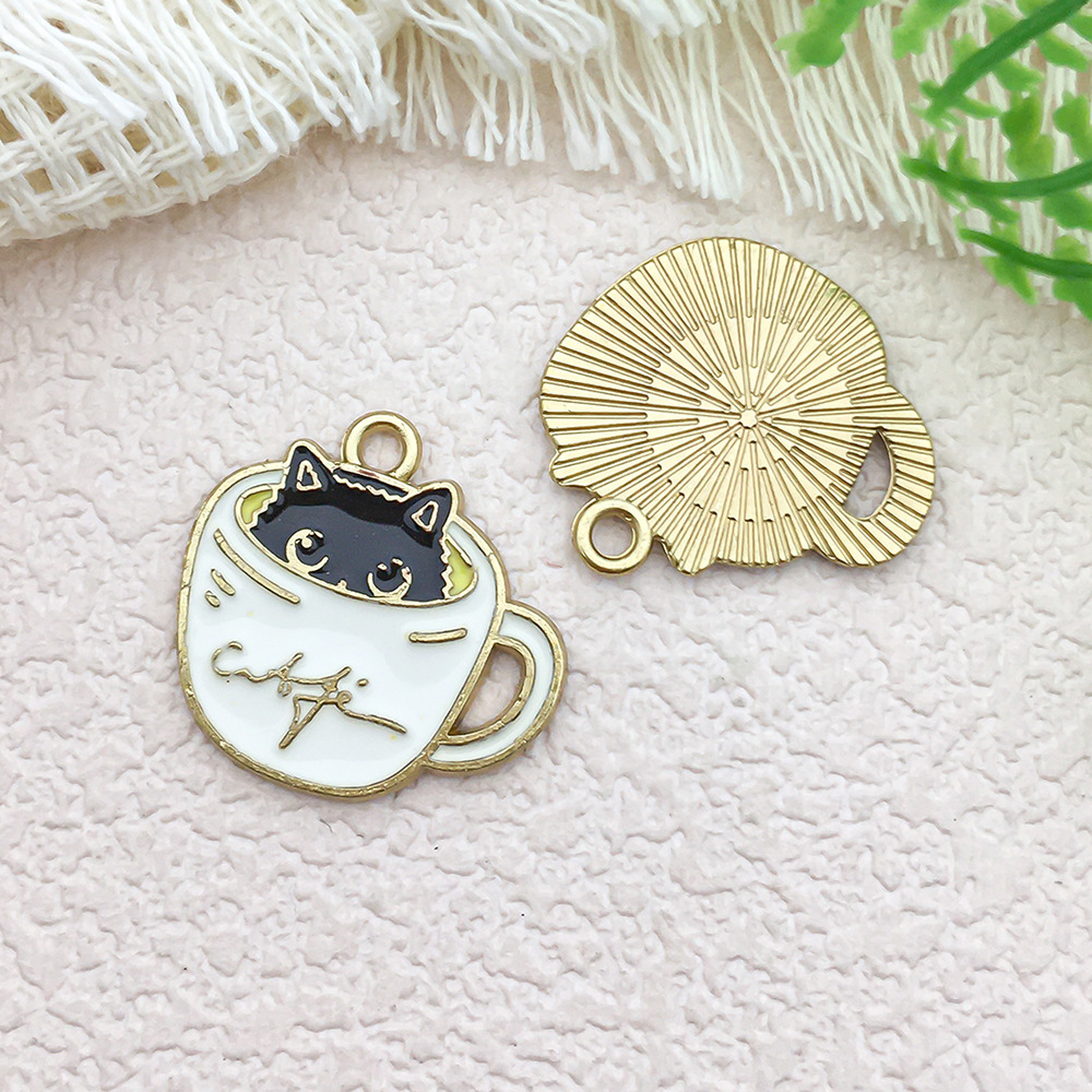 5:1 teacup black cat 15x14mm-1.3g-16962