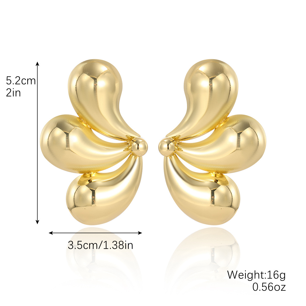 6:E2408-11 spiral drop earrings