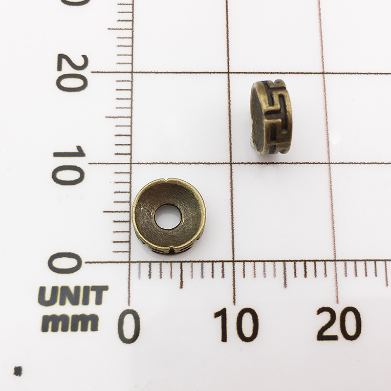 7:10141-antique bronze ten thousand words-7-2mm