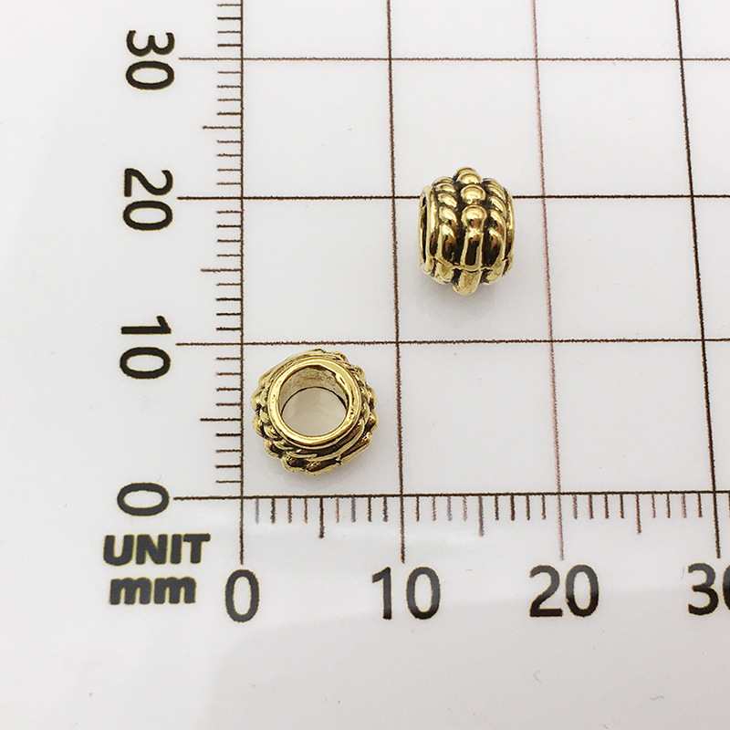 11:10145-antique gold big hole-5x7mm