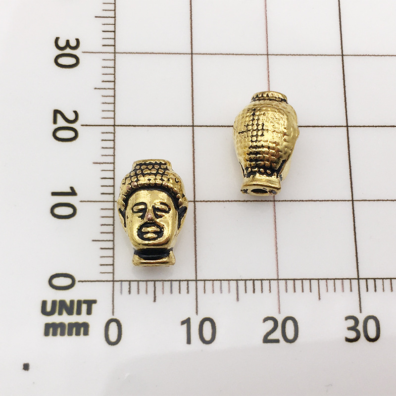20:10154-antique gold Buddha head-8x13-1.5mm