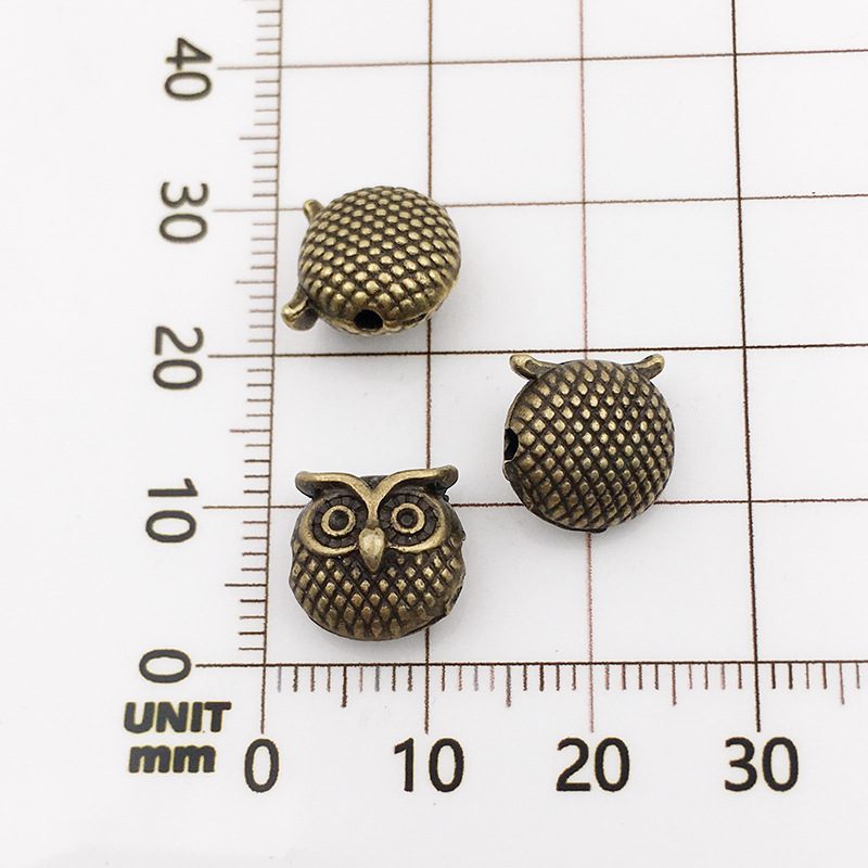 18:10132-antique Bronze Owl-10x10-1.5mm