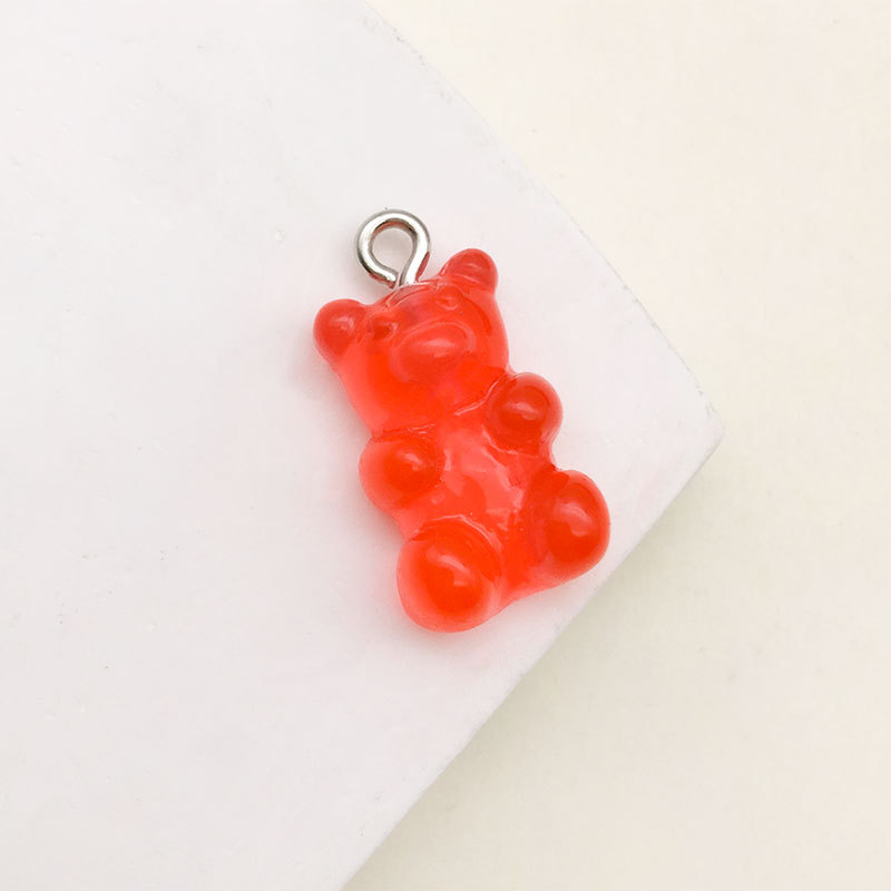2:1 Resin bear red 10x20mm-12572