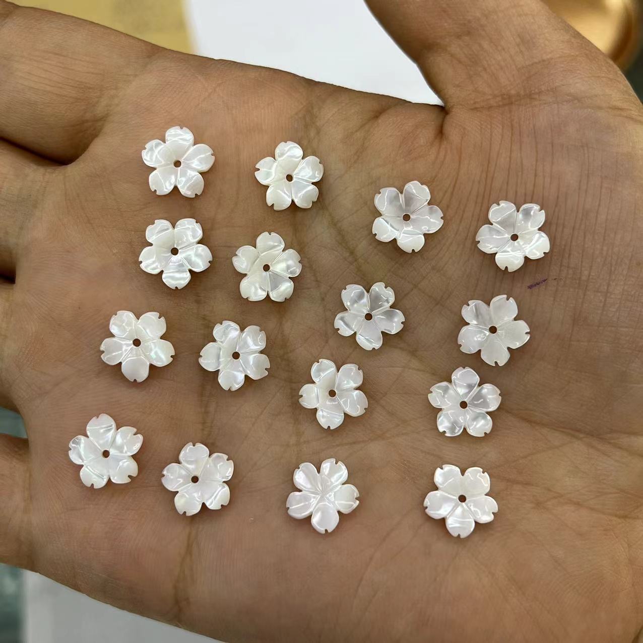 7:10mm White Lip Shell cherry blossom