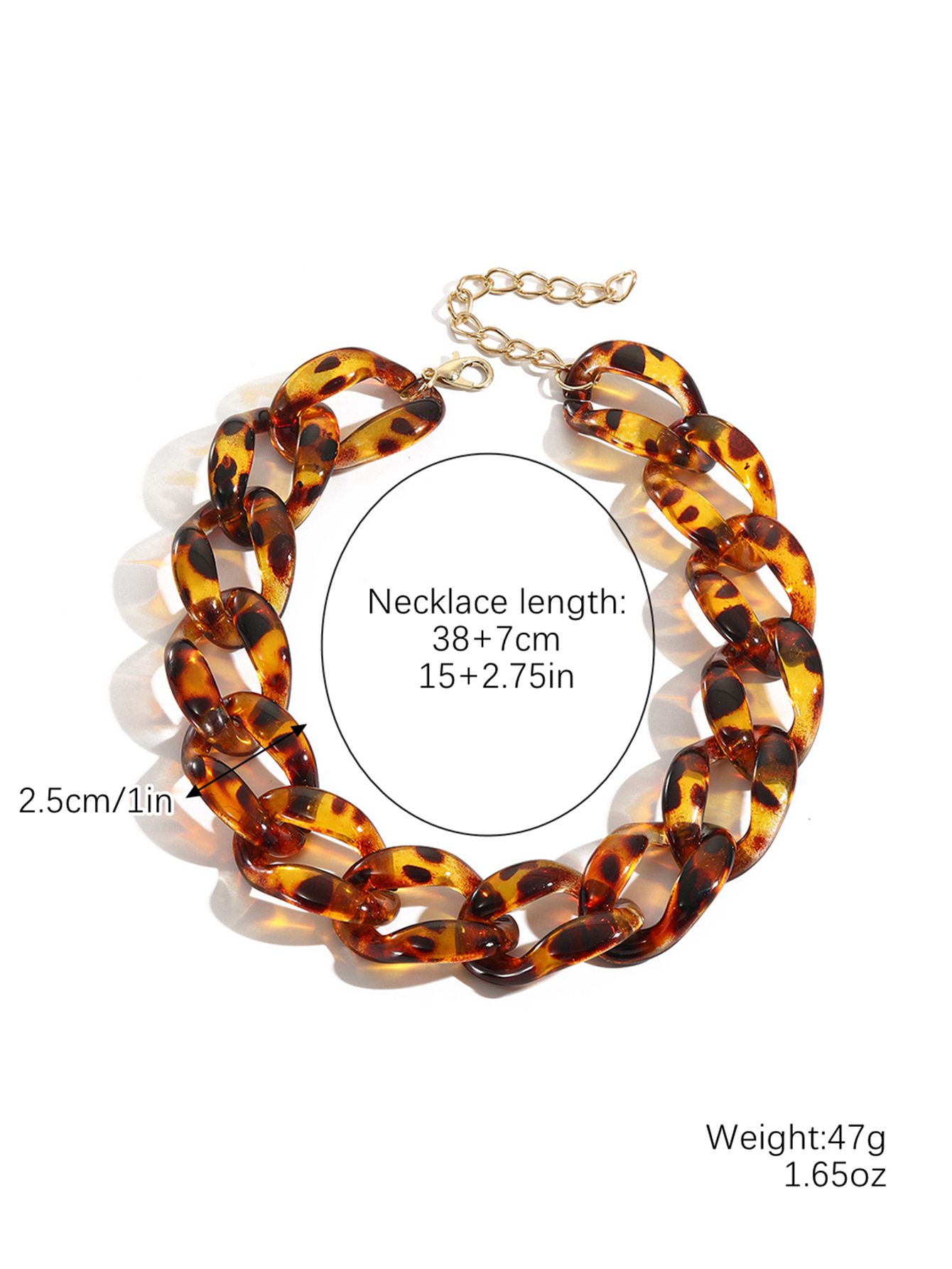 2:N2009-23-14 leopard print necklace