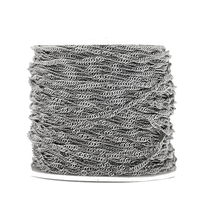 2:Steel color 03 water wave chain 2MM