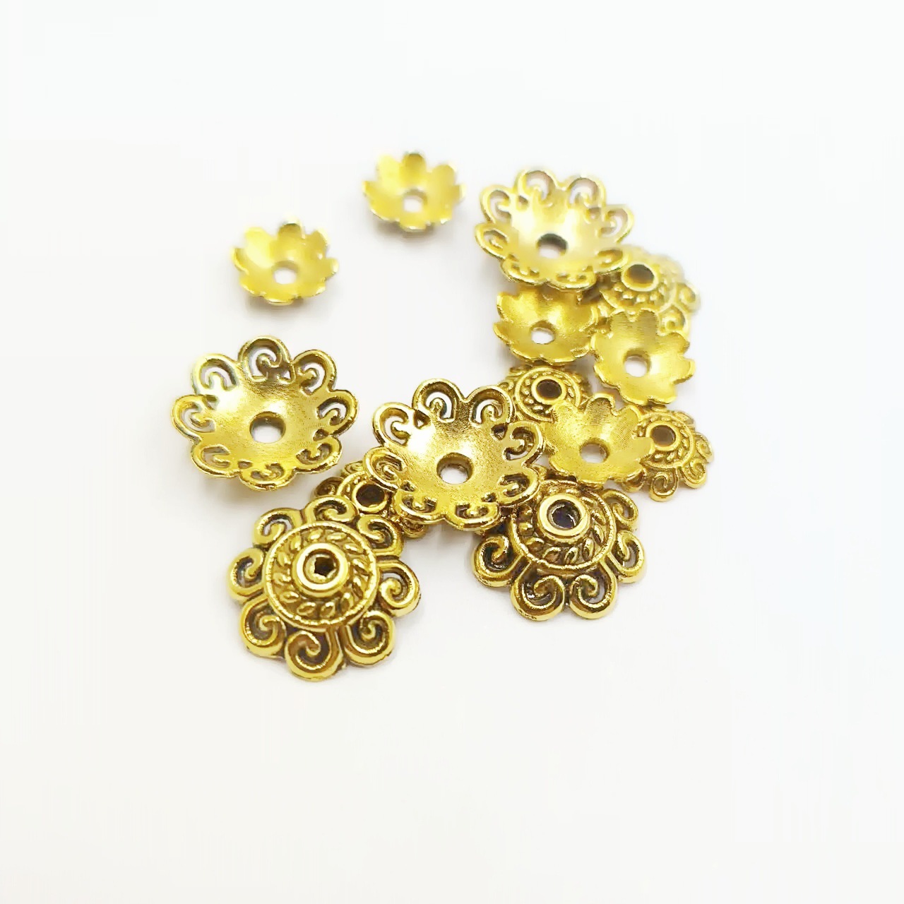 antique gold color 8mm