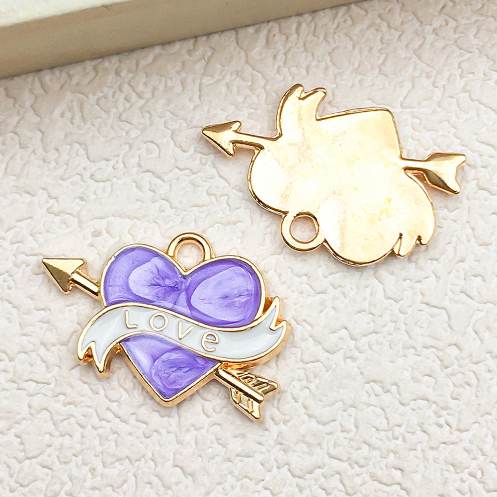 7:1 purple love-shaped arrow 21x15mm-1.8g-14357