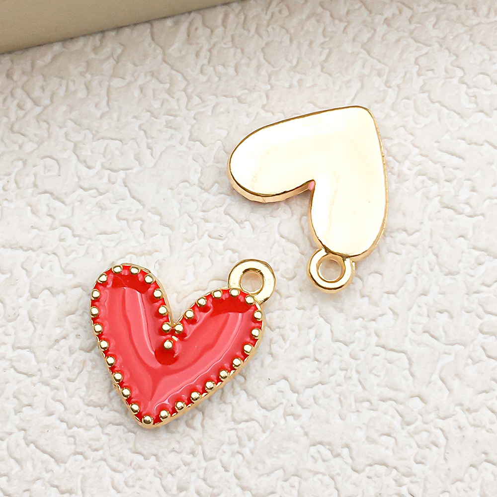 10:1 red heart shape 13x13mm-0.7g-14979