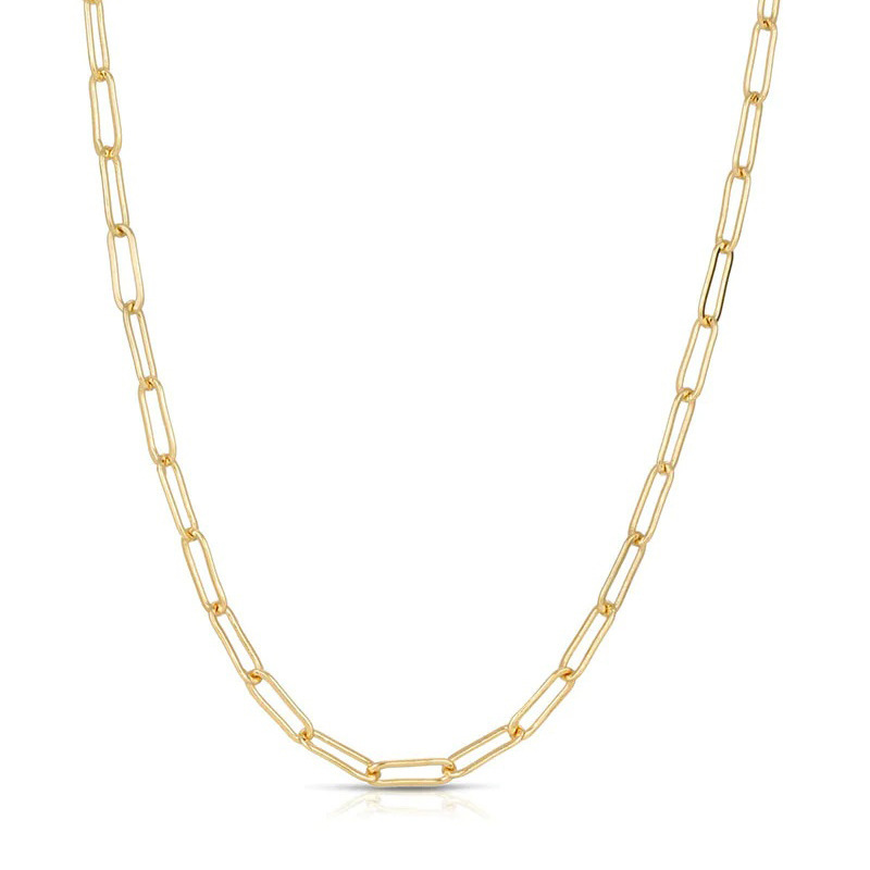 1:Round chain 40 5cm gold -3mm