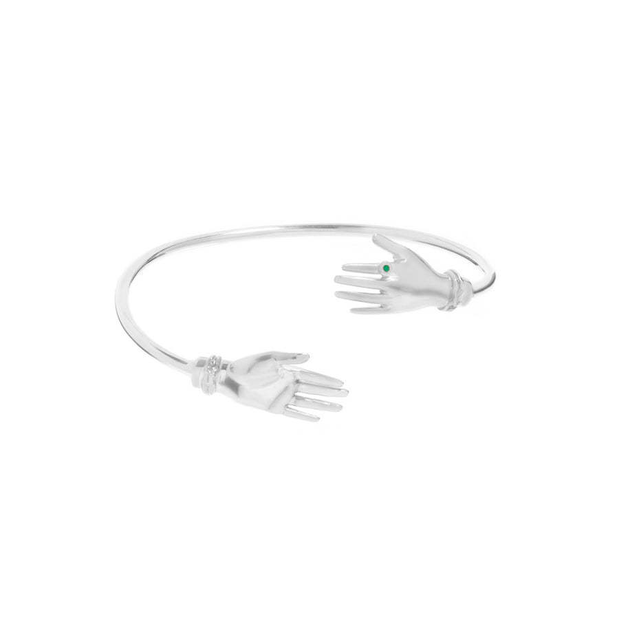 2:silver bracelet