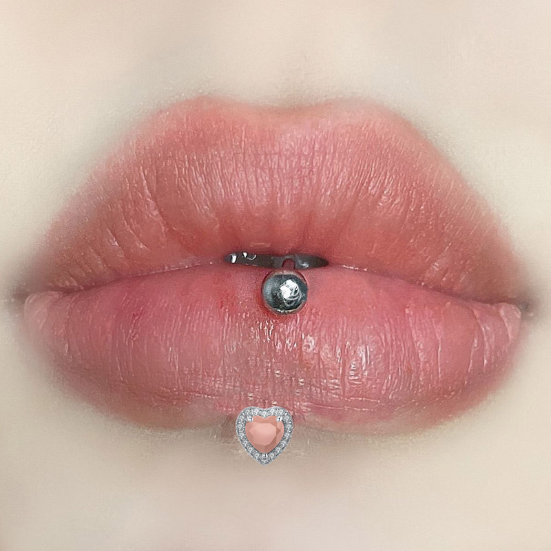 Pink hearts 1.2*10*4mm