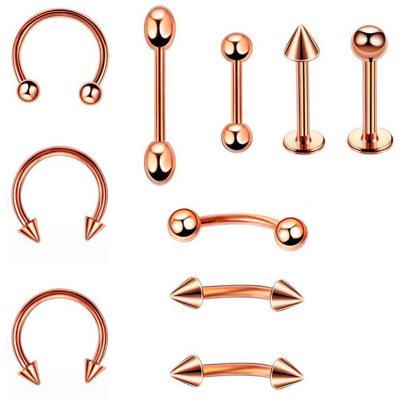 4:Rose gold ten-piece set