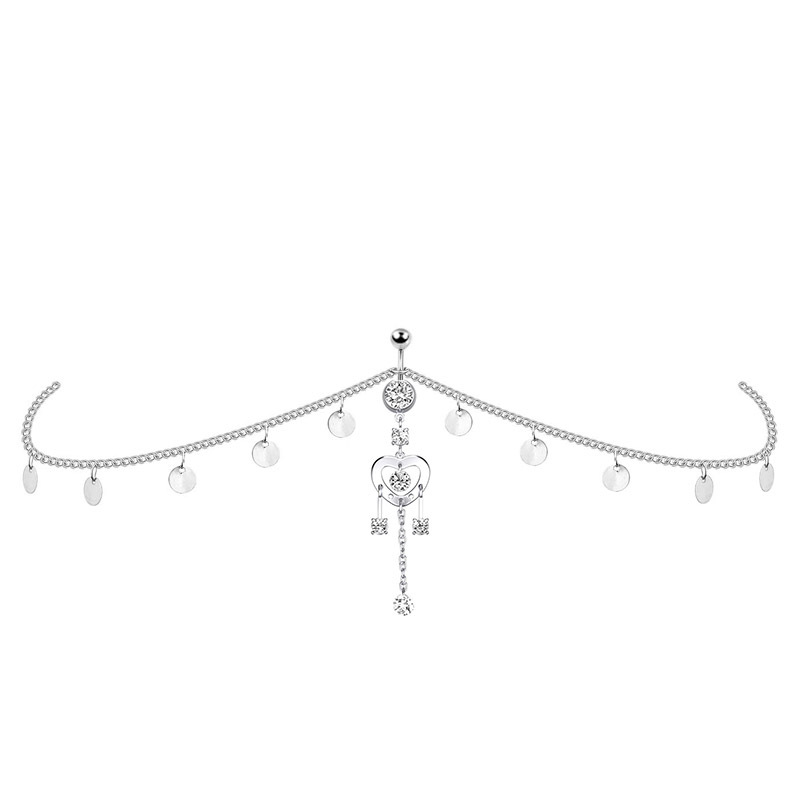 5:hollow heart-shaped waist chain