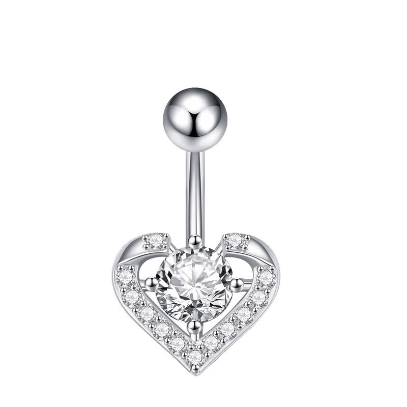 12:Middle four-claw round zircon