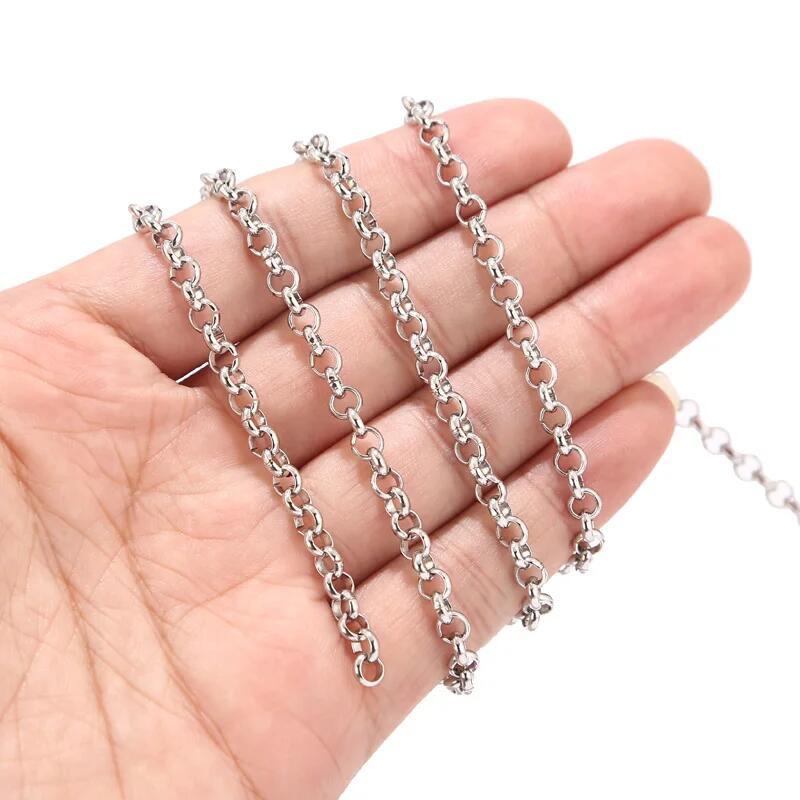 2:Steel Round Pearl Chain