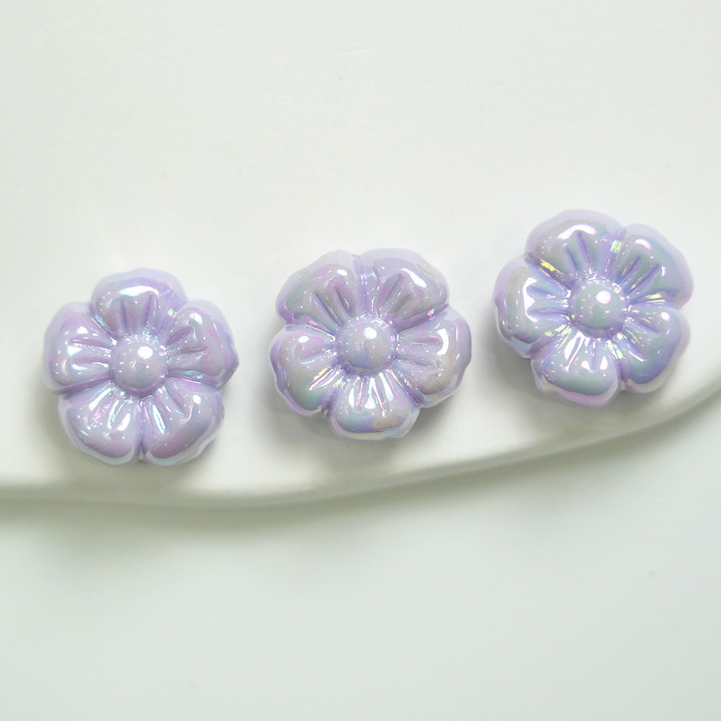 16:Solid color ab milk purple