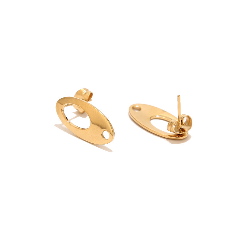 1:Golden Stud Earrings