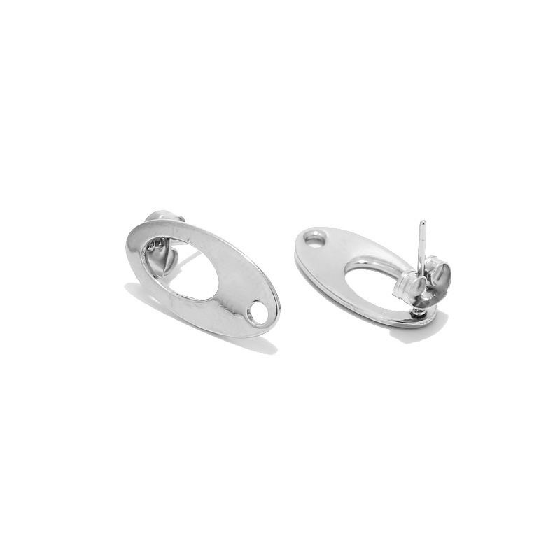 2:Steel stud earrings