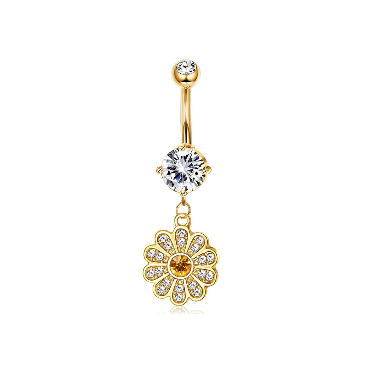 2:small yellow flower gold