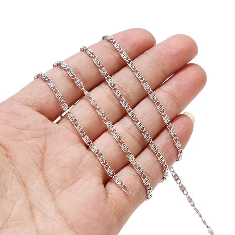 2:Steel color chain 2.8mm