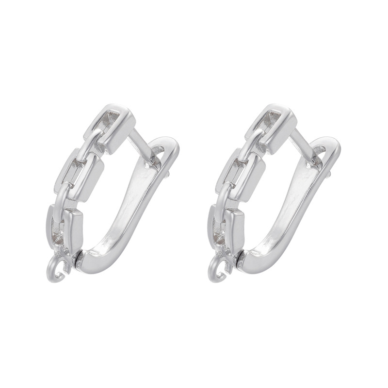 4:VE876 White Gold 1 Pair