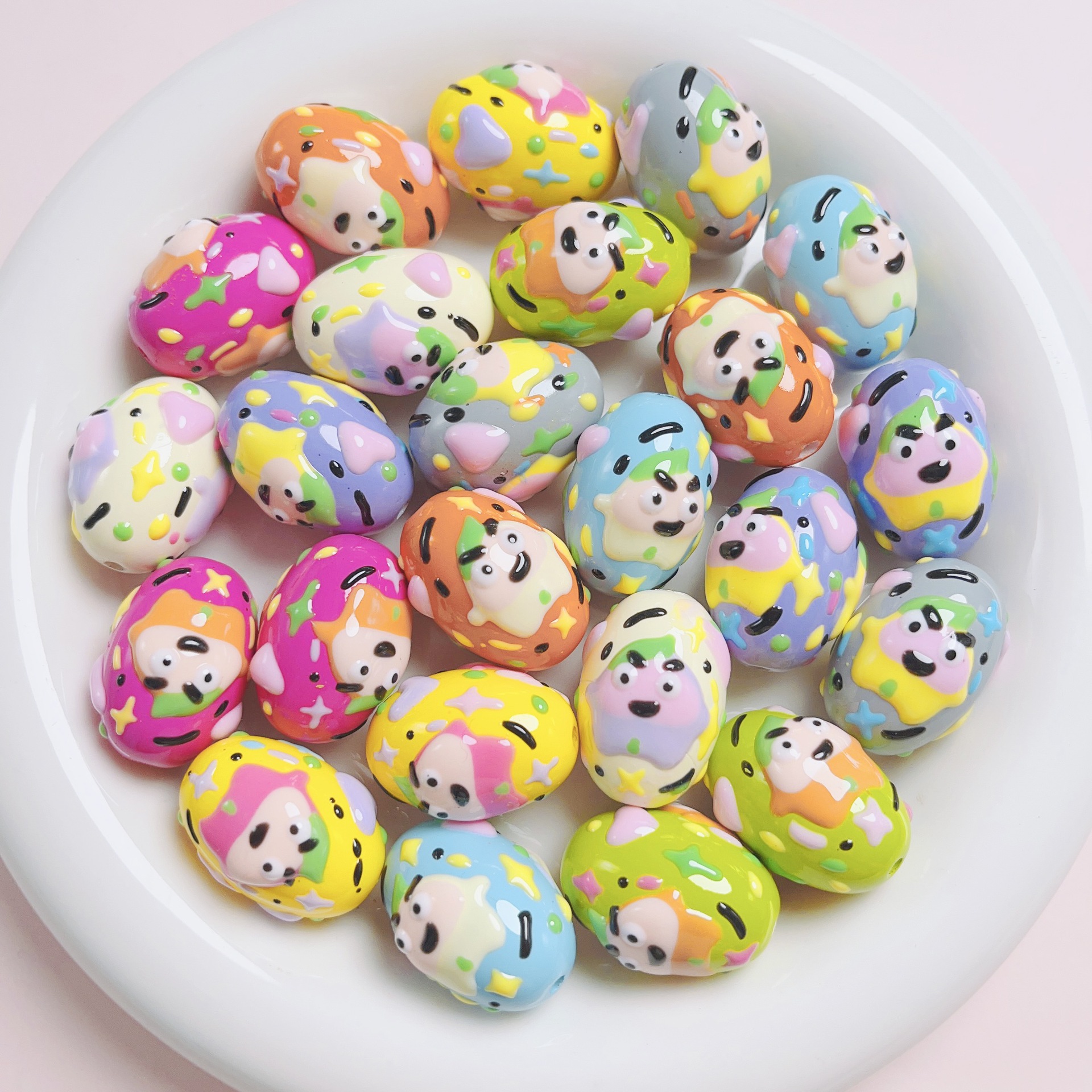 9:09-mixed color dinosaur egg