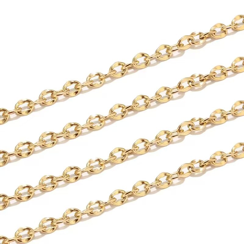 1:Gold chain 7mm