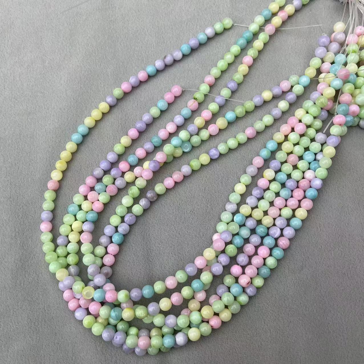 3:6mm round beads/about 65 pieces