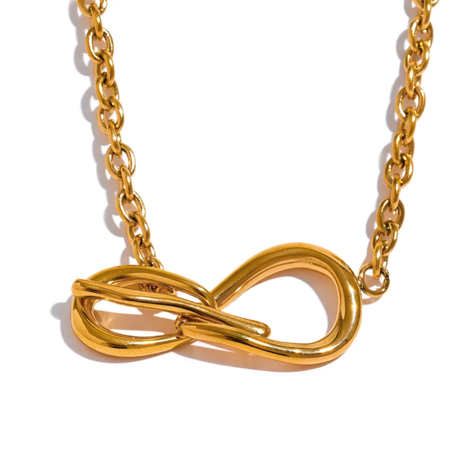 1:bow gold necklace