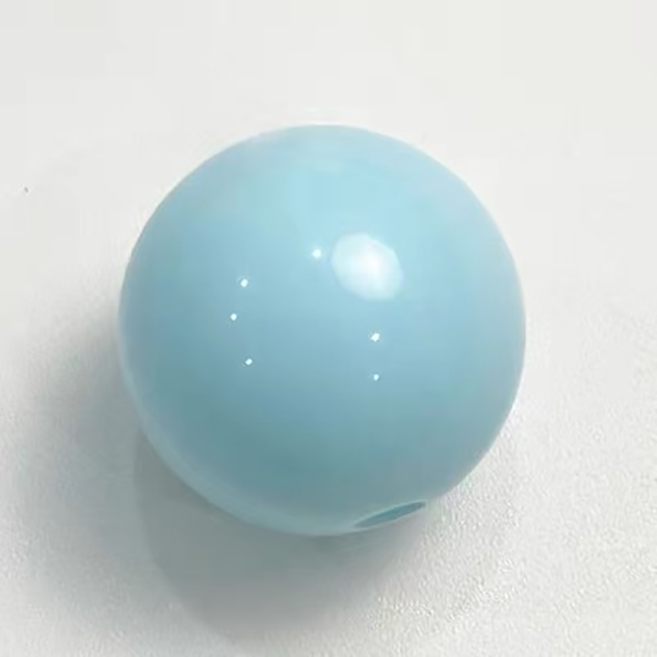 milk blue 14mm about 310 pieces