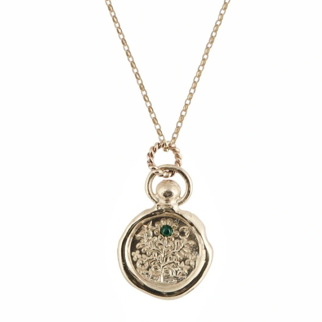 1:Wisdom Tree Gold Necklace