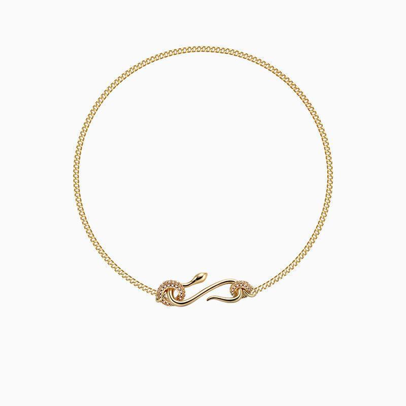 2:金色灵蛇颈链45cm