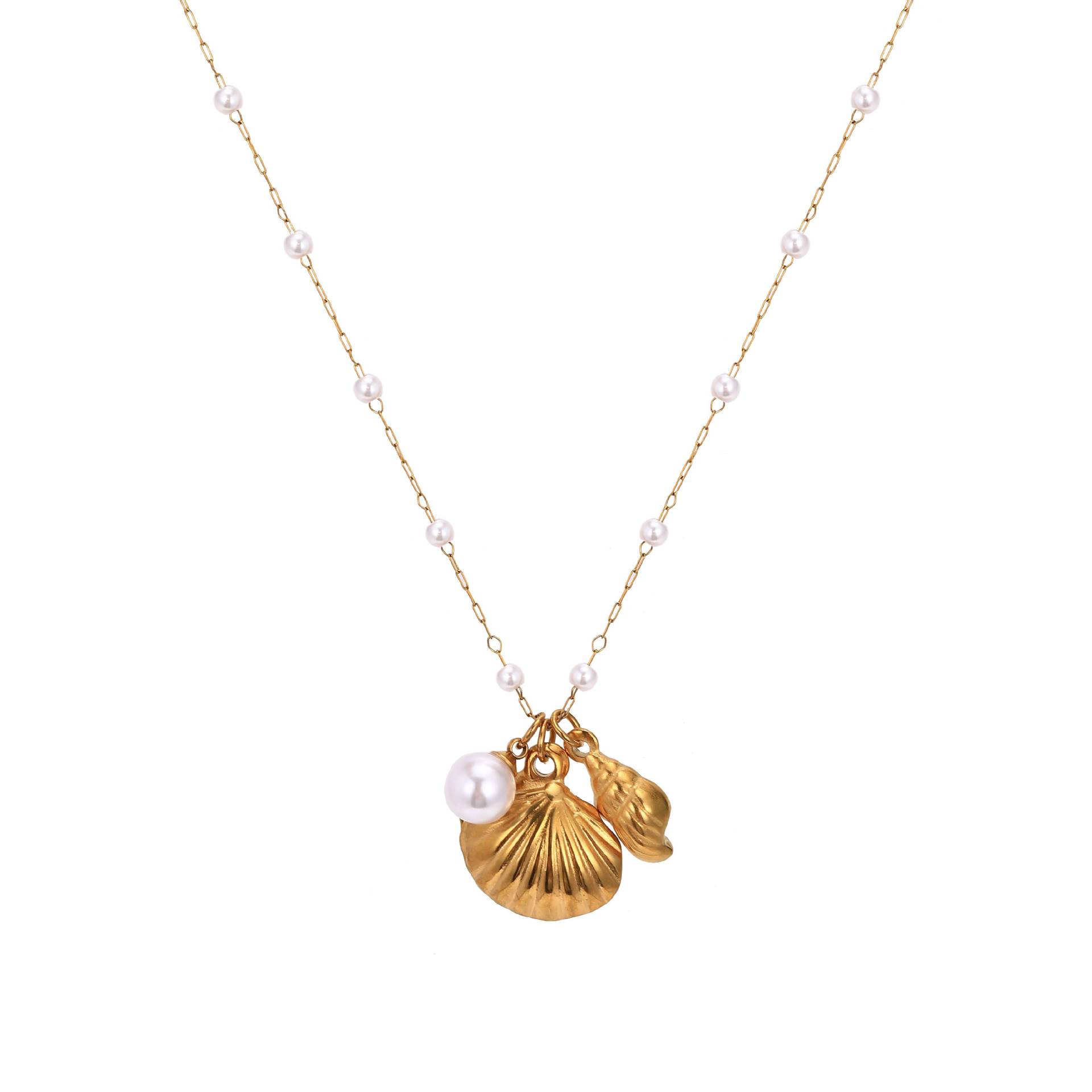 3:Conch gold necklace